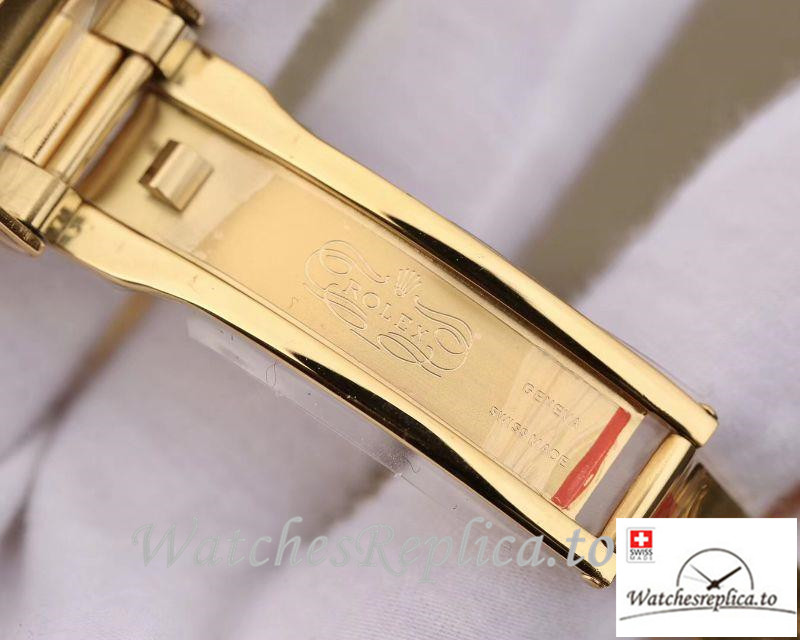 Swiss Rolex Daytona Cosmograph Replica 116598RBOW 001 Gold Strap 40MM - WatchesReplica.is
