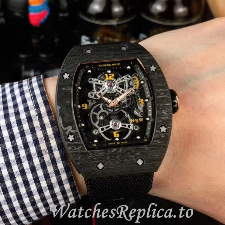 Richard Mille Replica RM17-01 Canvas strap 50MM - WatchesReplica.is