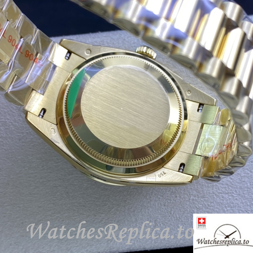 Swiss Rolex Datejust Replica 126233 Yellow Gold strap 36MM - WatchesReplica.is