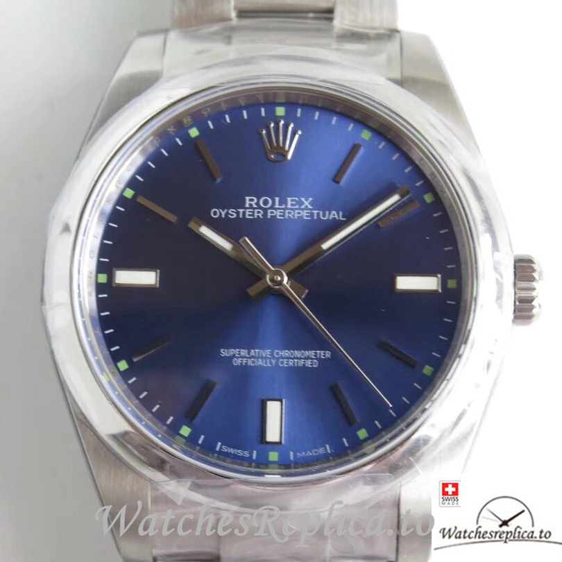 Swiss Rolex Oyster Perpetual Replica 114300-0003 Stainless steel strap 39MM - WatchesReplica.is