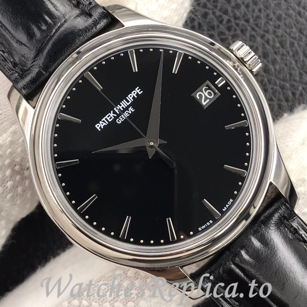 Patek Philippe Replica Calatrava 5227 Leather strap 39MM - WatchesReplica.is