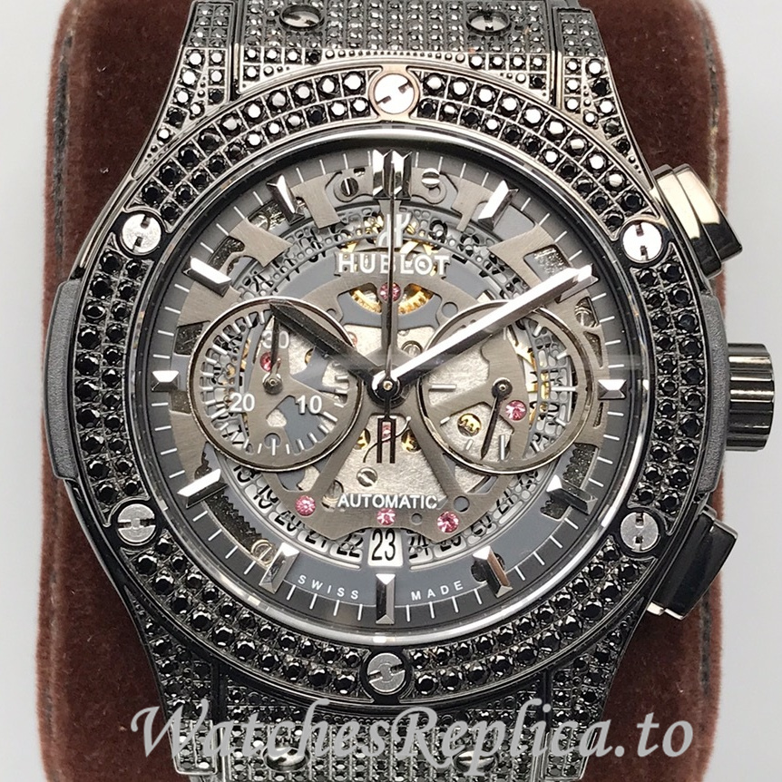 Hublot Replica Classic Fusion Leather strap 45MM - WatchesReplica.is