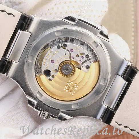 Patek Philippe Replica Nautilus 5719 Leather strap 40MM - WatchesReplica.is