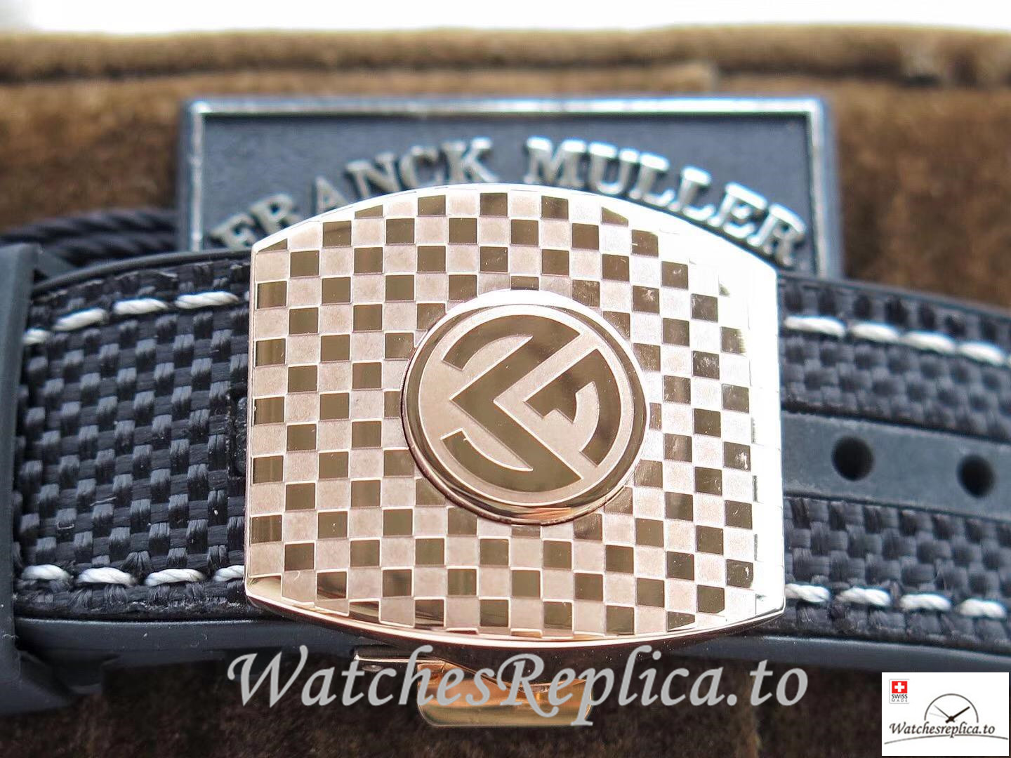 Swiss Franck Muller Vanguard Replica V45 Black Strap 44 MM × 53.7 MM - WatchesReplica.is