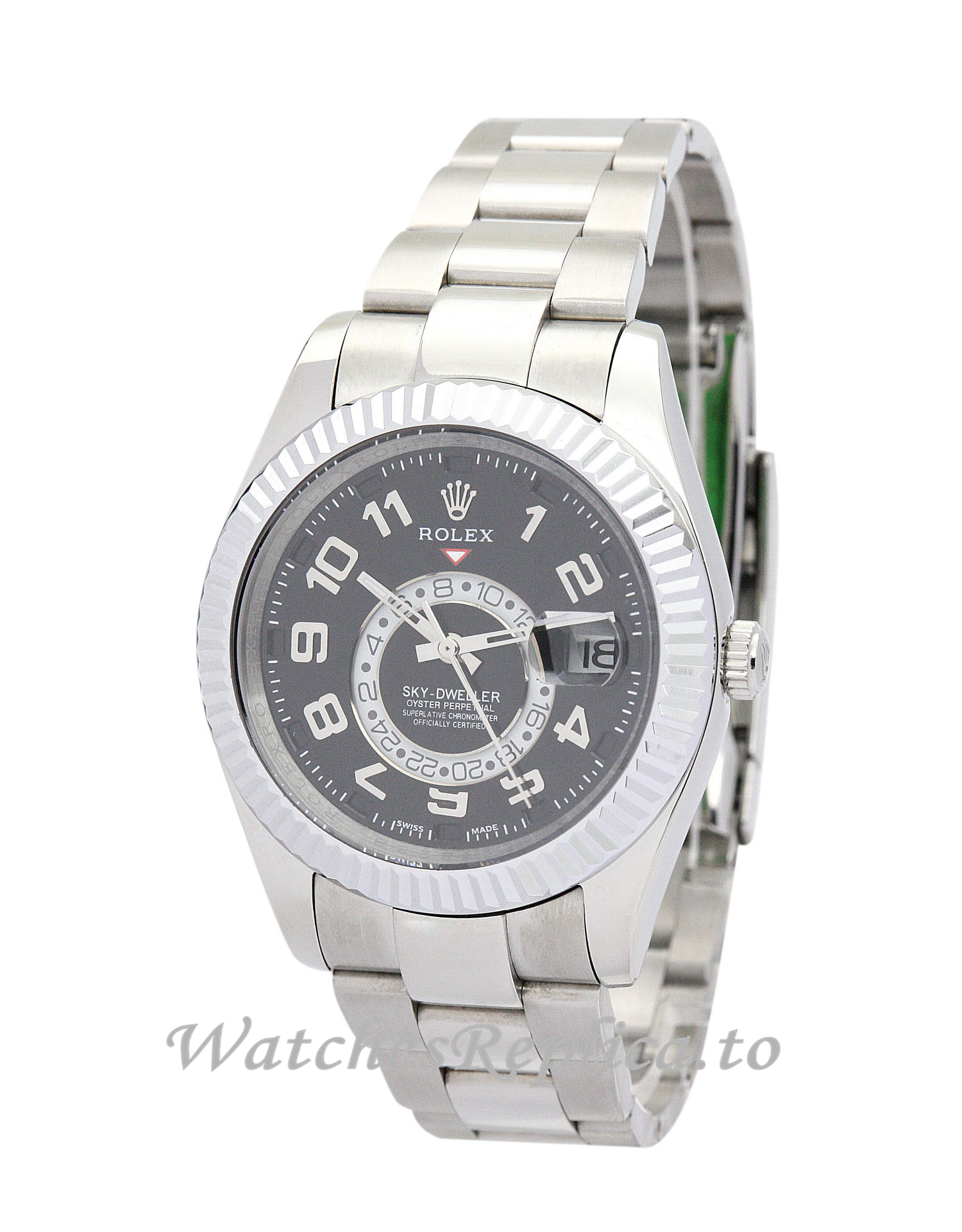 Rolex Sky Dweller Black Dial 326938 - WatchesReplica.is
