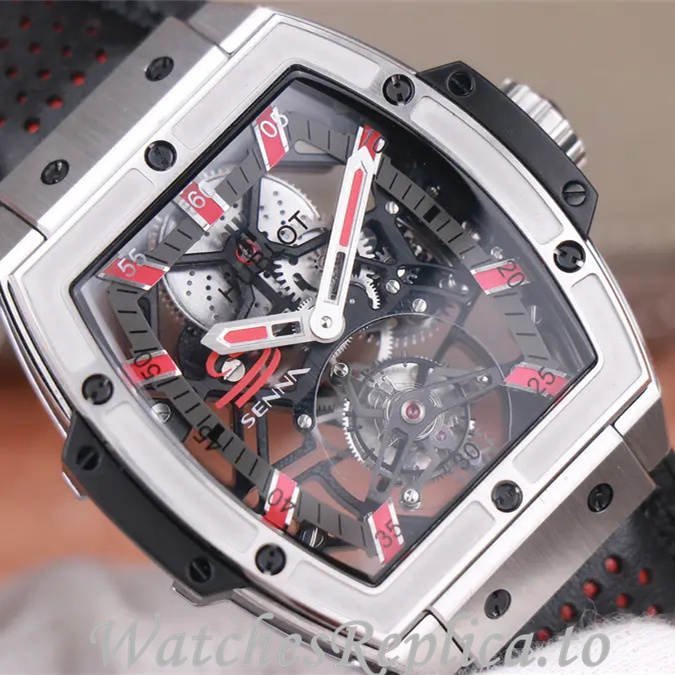 Hublot Replica MASTERPIECE Series Leather strap 45MM - WatchesReplica.is
