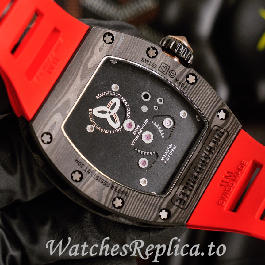 Richard Mille Replica RM019 Rubber strap 50MM - WatchesReplica.is