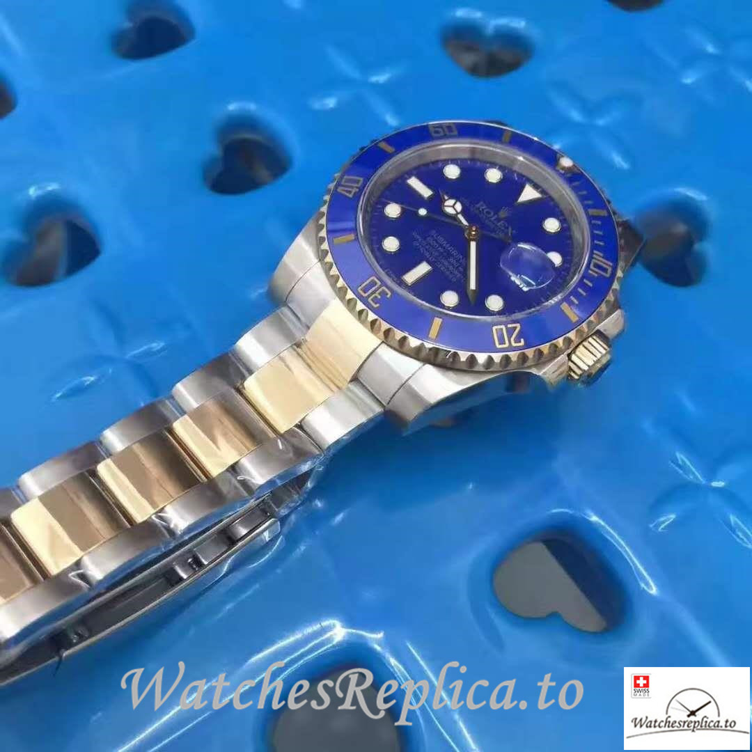 Swiss Rolex Submariner Date Replica 116613LB Blue Bezel 40MM - WatchesReplica.is