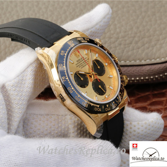 Swiss Rolex Daytona Replica 116518 Rubber strap 40MM - WatchesReplica.is