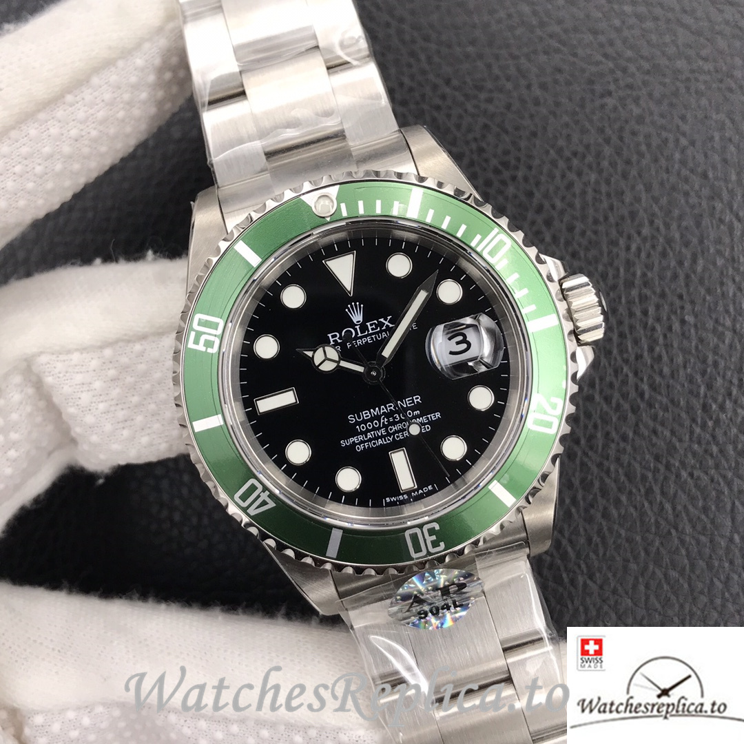 Swiss Rolex Submariner 116610 Replica Stainless steel strap 40MM - WatchesReplica.is