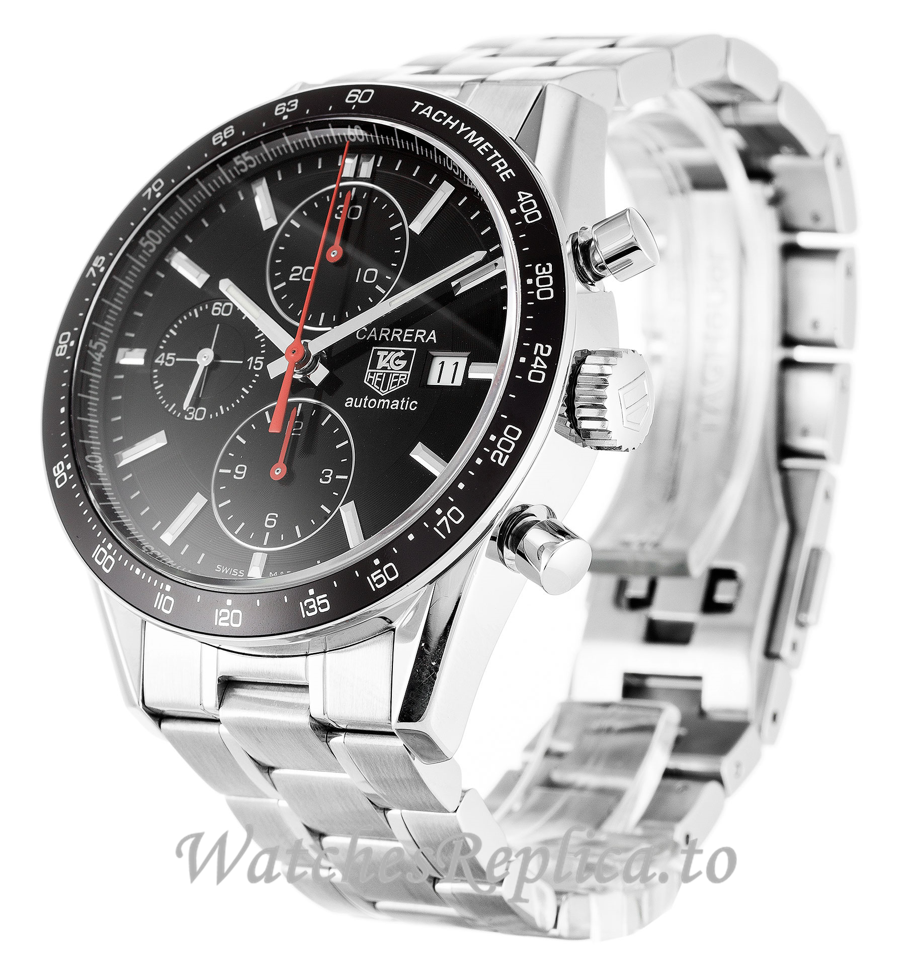 Tag Heuer Carrera Black Dial CV2014.BA0794 41 MM - WatchesReplica.is