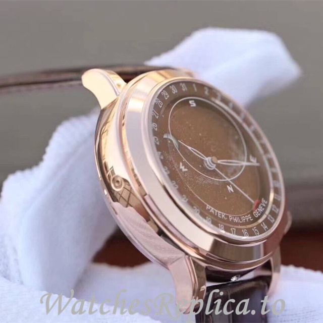 Patek Philippe Replica Complications 6102 Leather strap 44MM - WatchesReplica.is