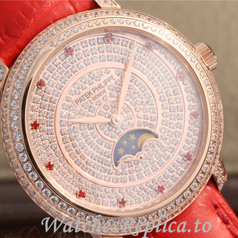 Patek Philippe Replica Complications 4968 Leather strap 33.3MM - WatchesReplica.is