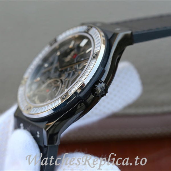Hublot Replica HUBLOT Leather strap 42MM - WatchesReplica.is
