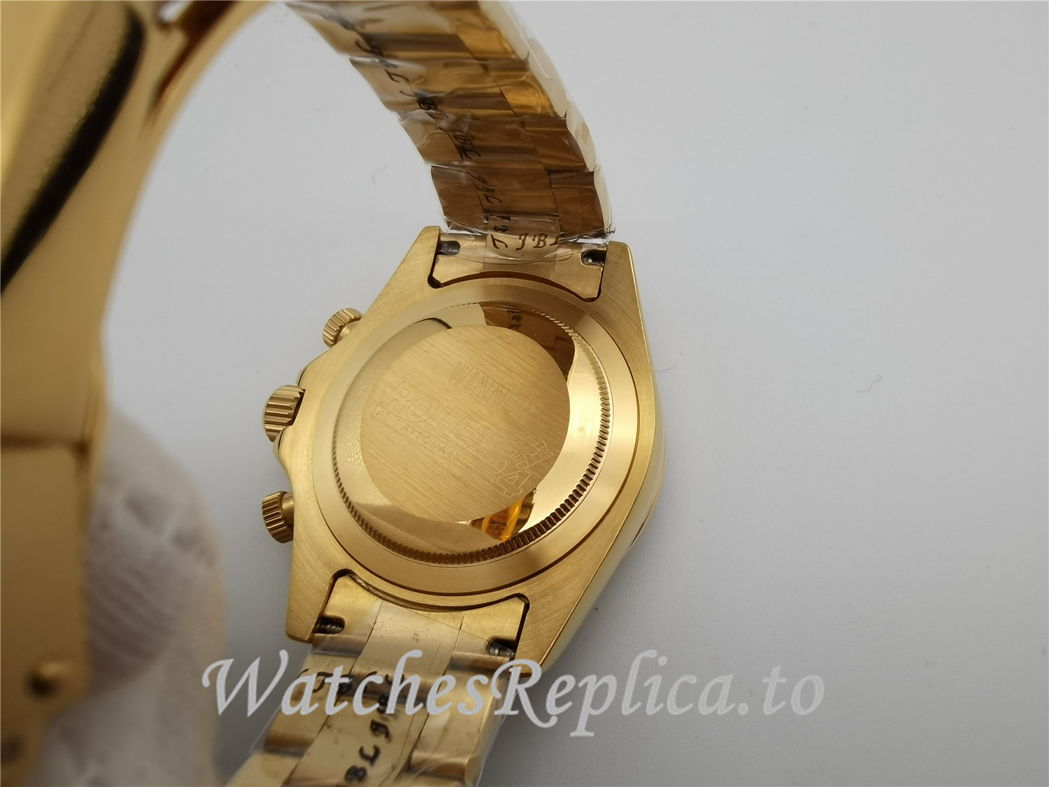 Swiss Rolex Daytona Cosmograph Replica 116528 Yellow Gold Bezel 40MM - WatchesReplica.is