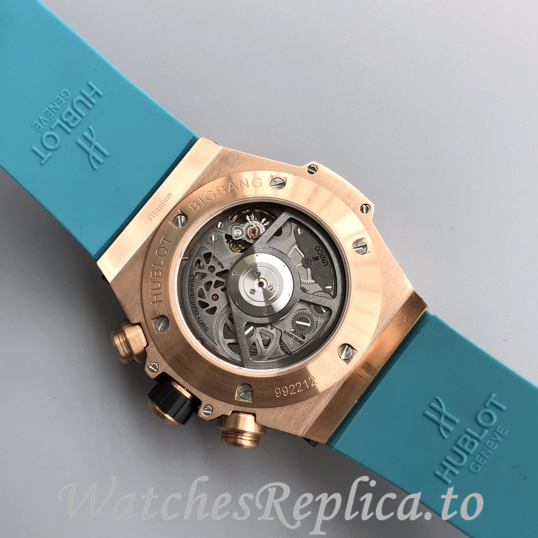 Hublot Replica Paraiba BIG BANG series Rubber strap 45MM - WatchesReplica.is