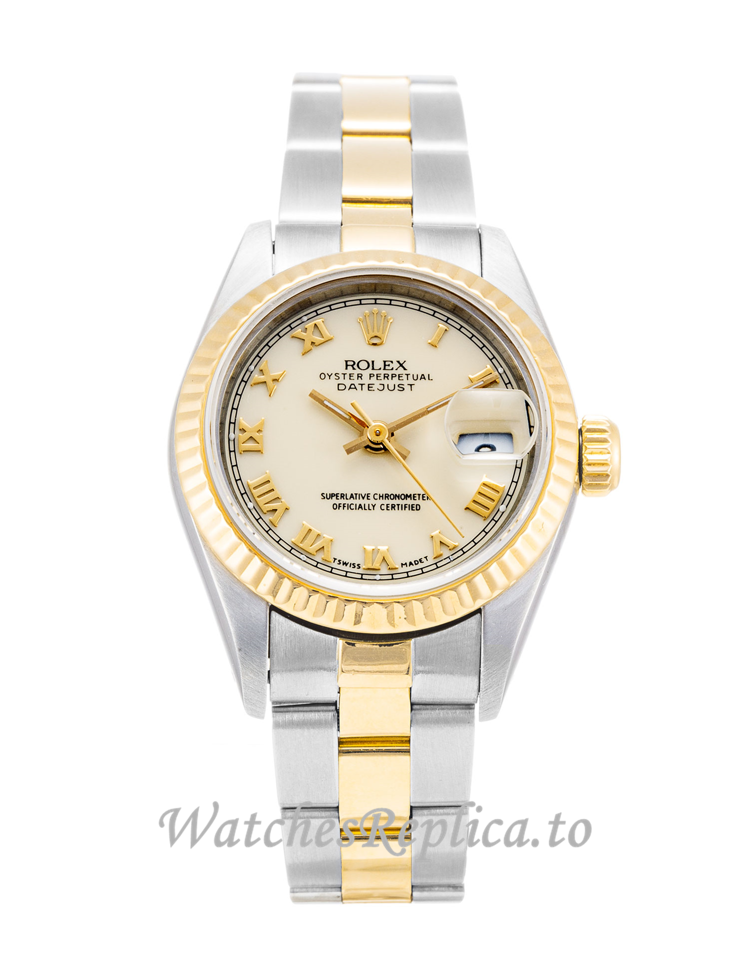 Rolex Datejust Lady Ivory Dial 69173 26MM - WatchesReplica.is