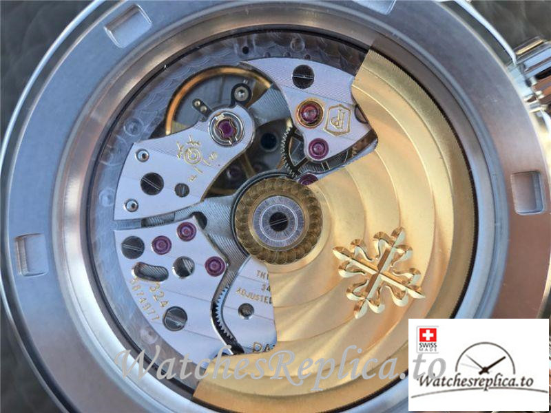 Swiss Patek Philippe Grand Complications Sky Moon Celestial Replica 6102P-001 Black Strap 43MM - WatchesReplica.is
