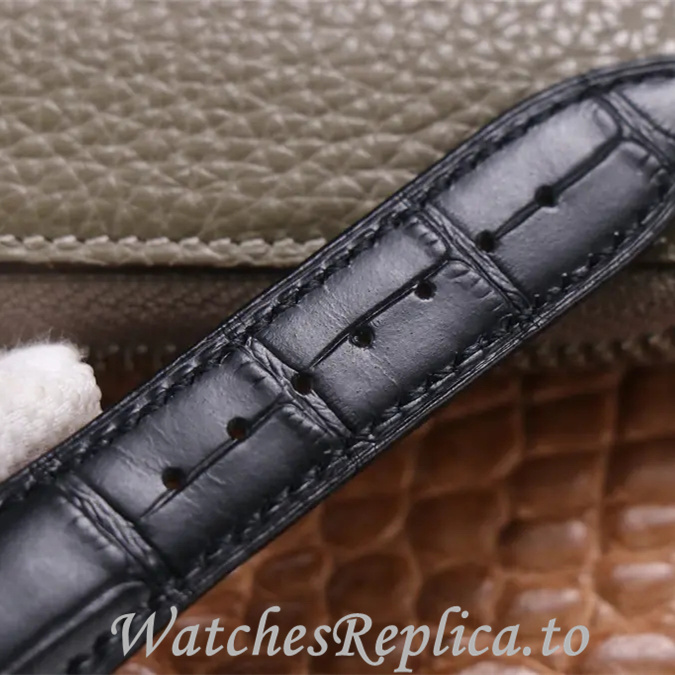 Patek Philippe Replica Complications Leather Rubber strap 42MM - WatchesReplica.is