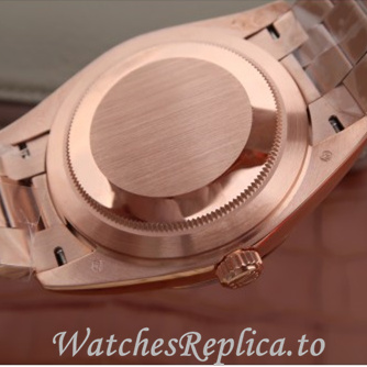 Swiss Rolex Day Date Replica 218238 Rose Gold strap 40MM - WatchesReplica.is