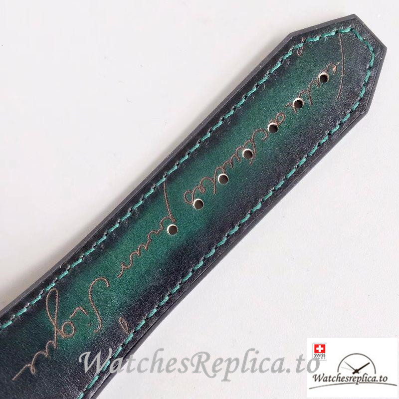 Swiss Hublot Classic Fusion Berluti Scritto Replica 511.OX.0500.VR.BER16 Green Strap 45MM - WatchesReplica.is