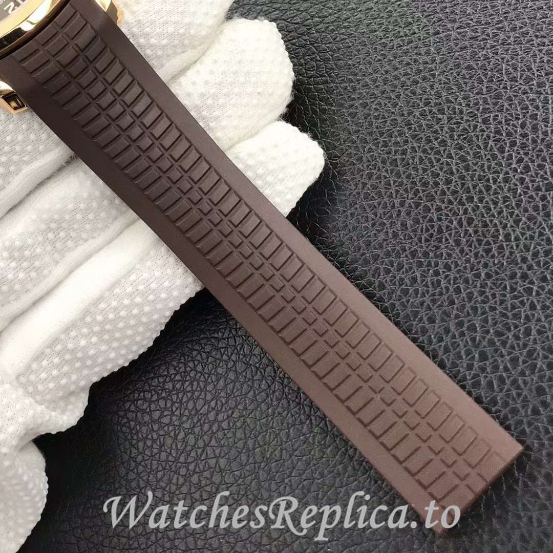 Patek Philippe Replica Aquanaut 5164A-001 Rubber strap 40.8MM - WatchesReplica.is