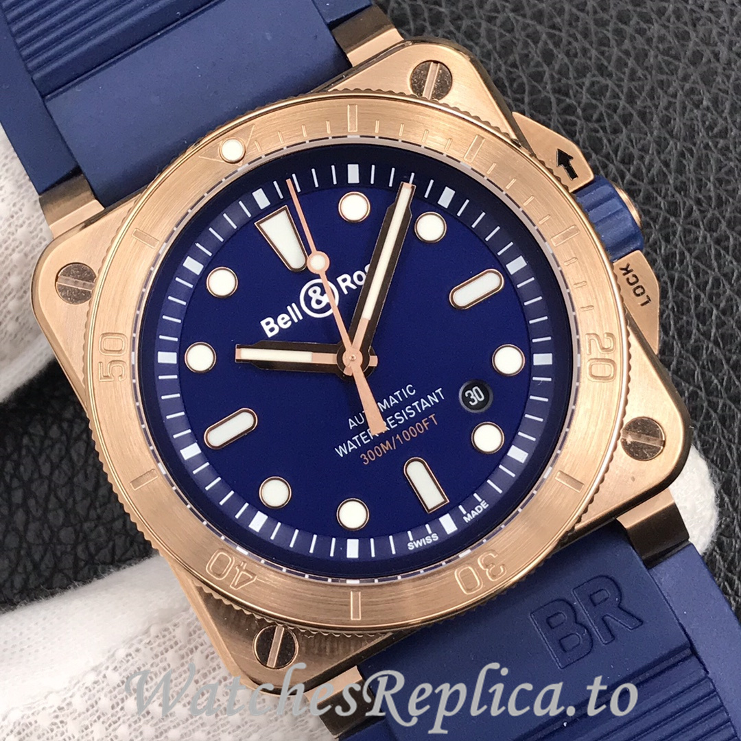 Bell Ross Replica BR 03 BR0392-CAMO-CE/SRB Rubber strap 42MM - WatchesReplica.is