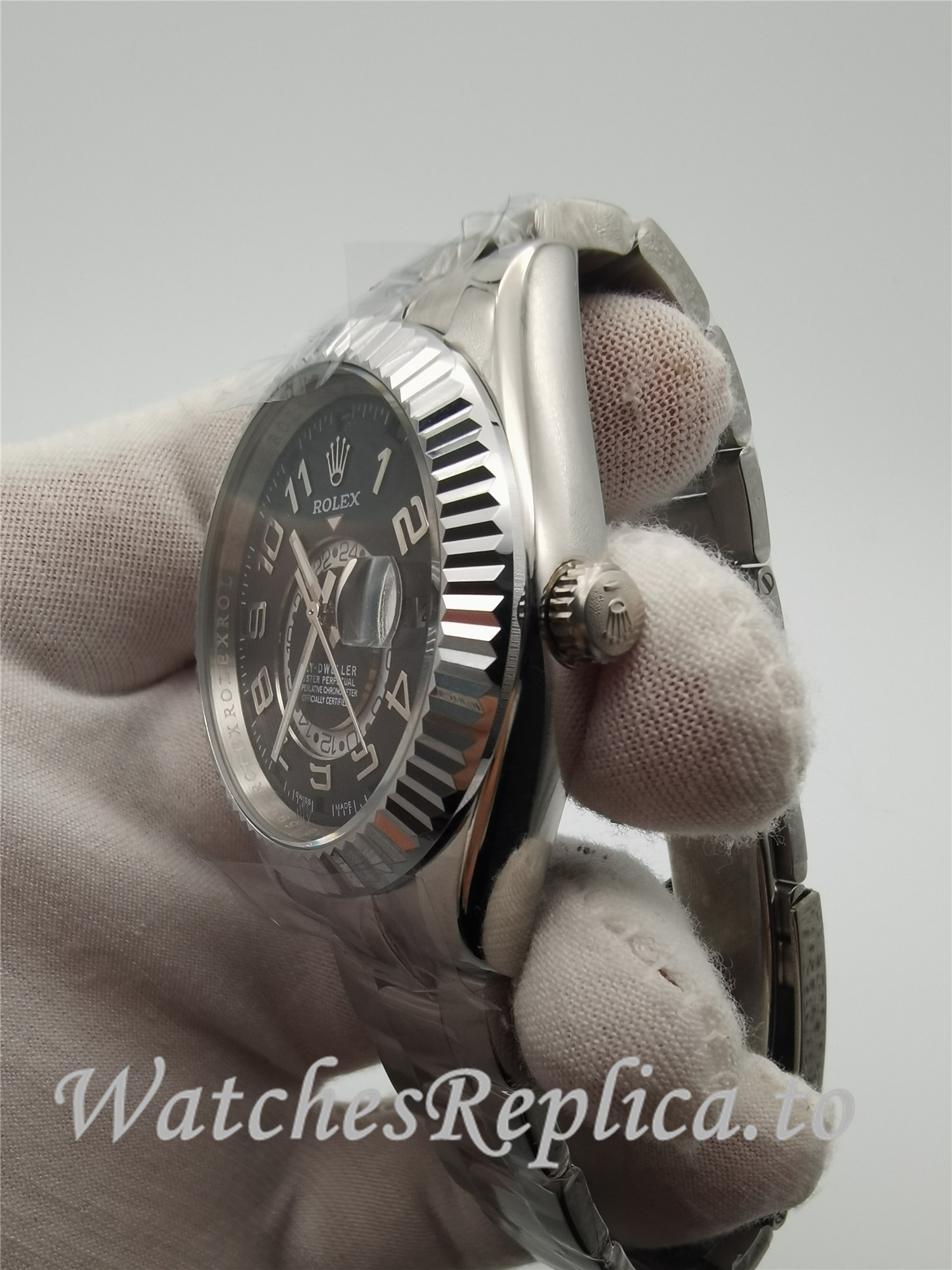 Rolex Sky Dweller Black Dial 326938 - WatchesReplica.is