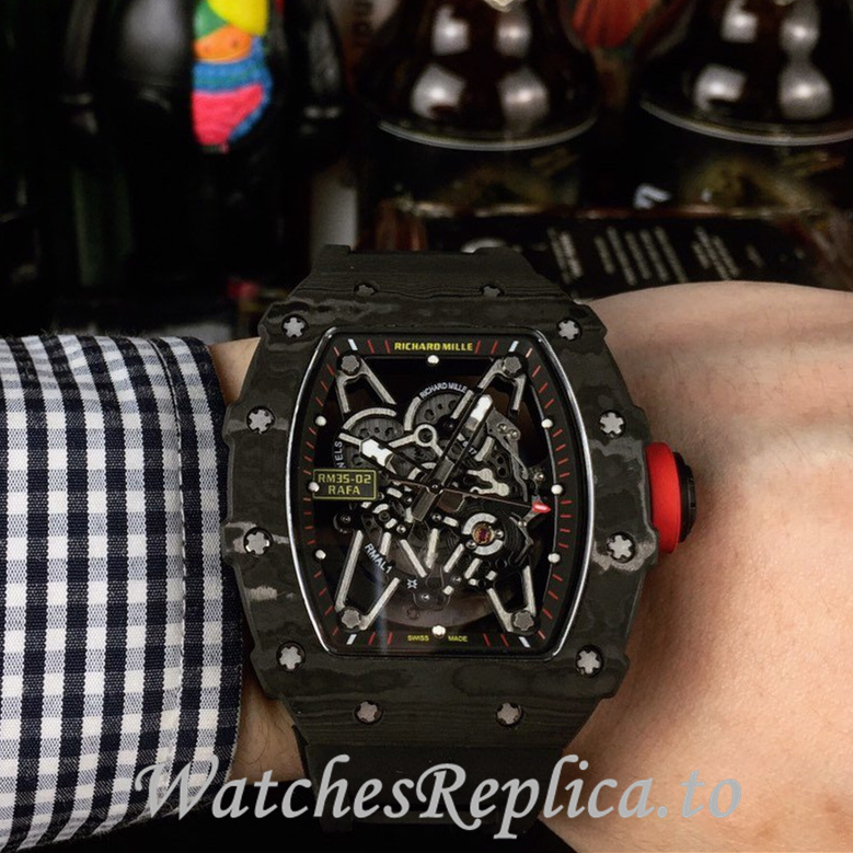 Richard Mille Replica RM35-02 Rubber strap 50MM - WatchesReplica.is