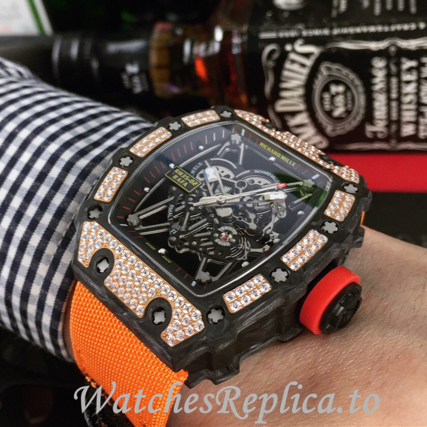 Richard Mille Replica RM035-02 Canvas strap 50MM - WatchesReplica.is