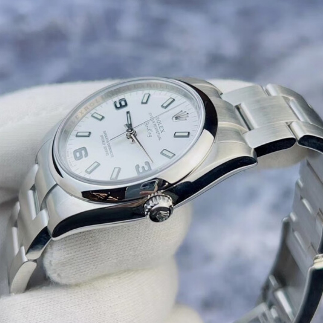 Rolex Air-King White Dial 114200 - WatchesReplica.is