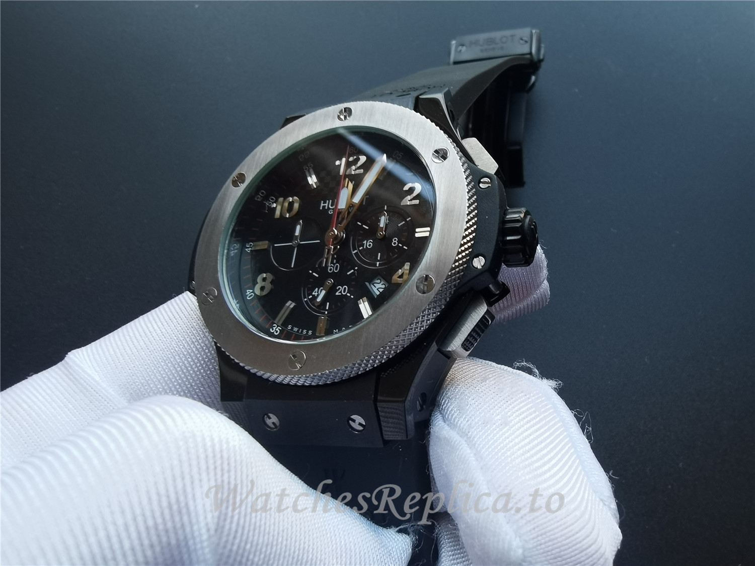 Swiss Hublot Big Bang Evolution Replica 301.CX.130.RX Black Strap 44MM - WatchesReplica.is