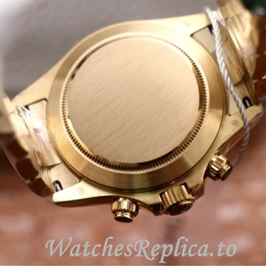 Swiss Rolex Daytona Replica 116519 Yellow Gold strap 40MM - WatchesReplica.is