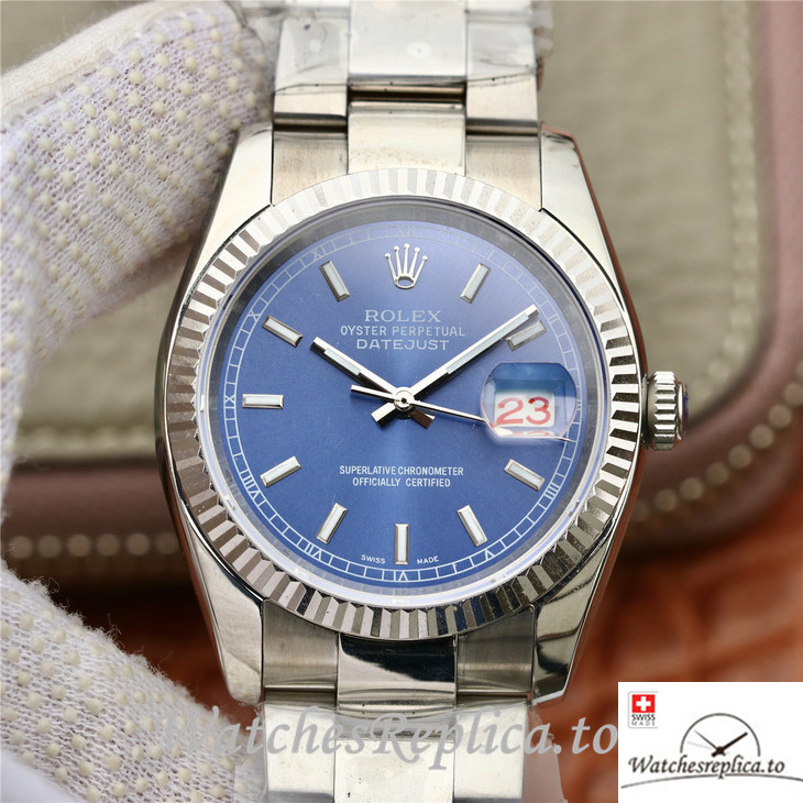 Swiss Rolex Datejust Replica 116234 Stainless steel strap 36MM - WatchesReplica.is