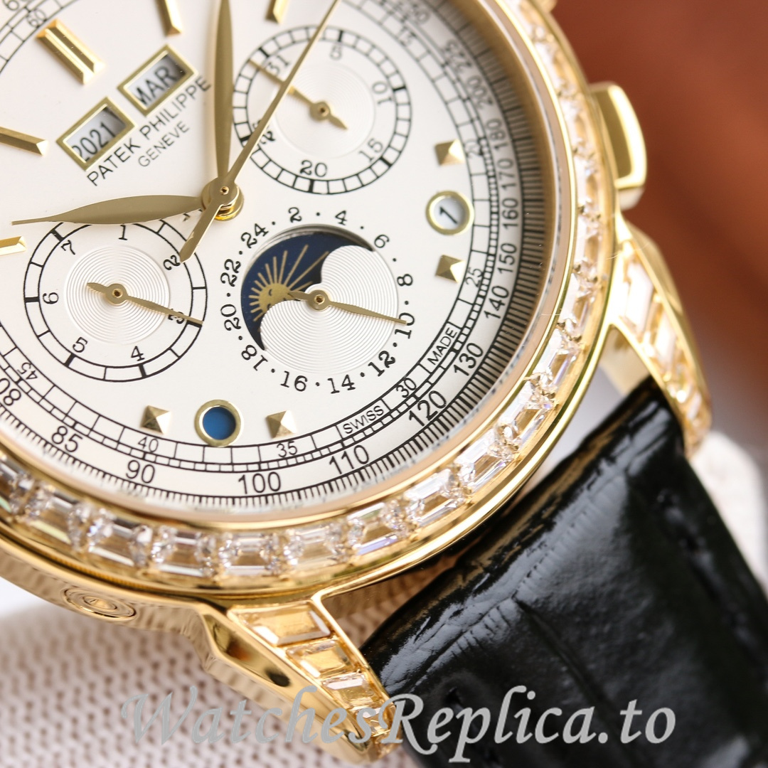 Patek Philippe Replica Complications 5270 Leather strap 41MM - WatchesReplica.is