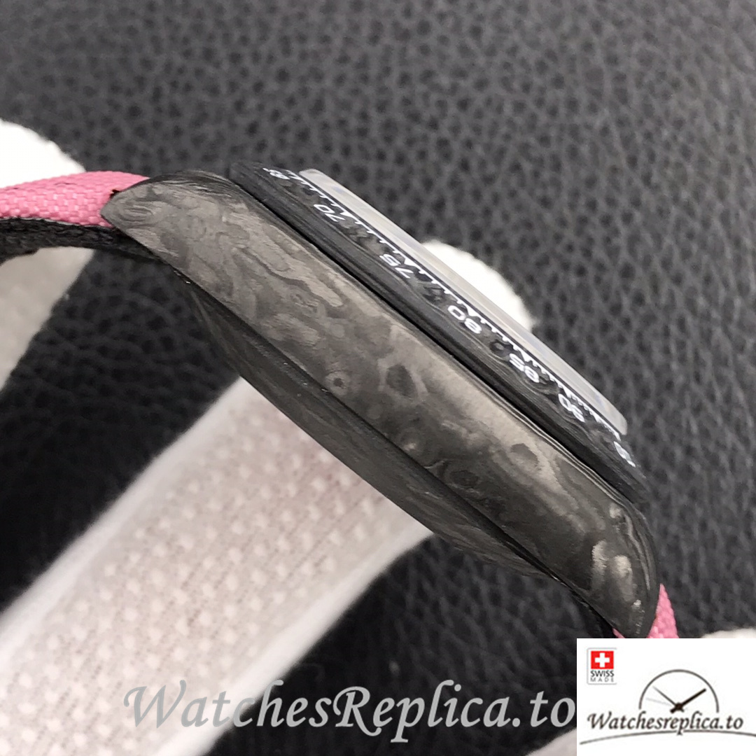 Swiss Rolex Daytona Replica Canvas strap 40MM Pink Dial - WatchesReplica.is