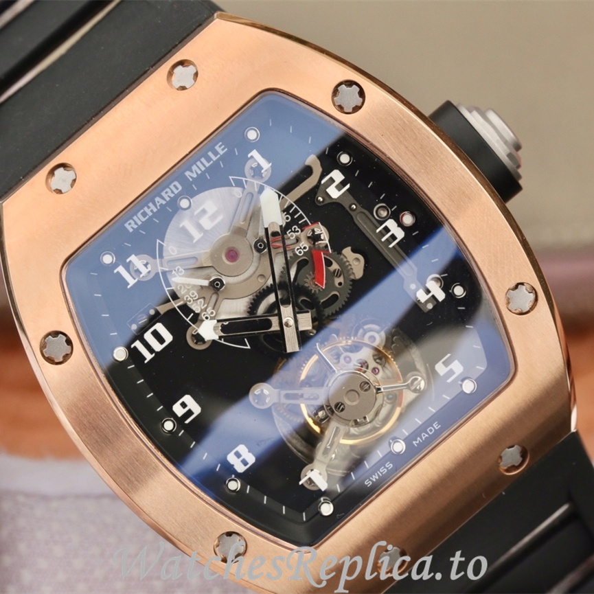 Richard Mille Replica RM001 Rubber strap 50MM - WatchesReplica.is