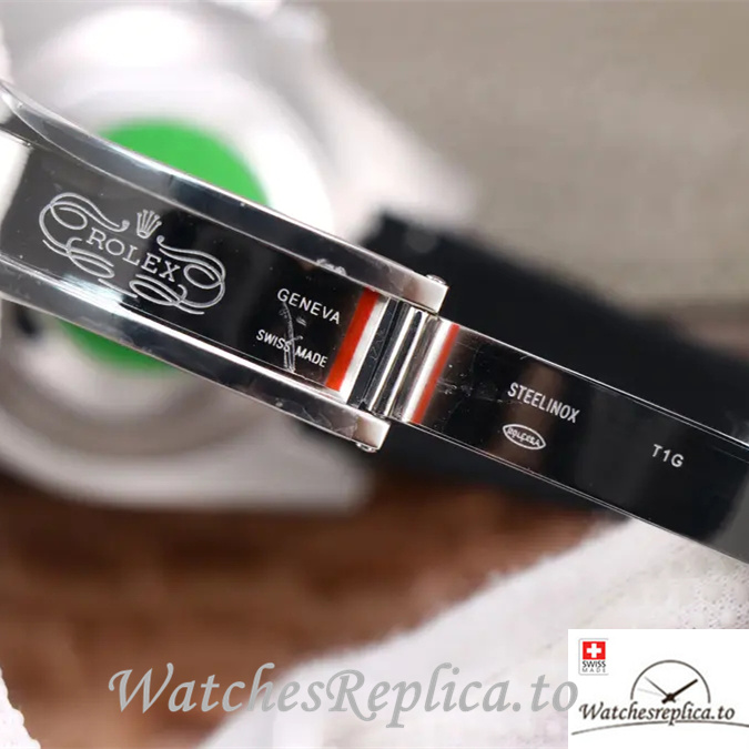 Swiss Rolex Submariner Replica Rubber strap 40MM - WatchesReplica.is