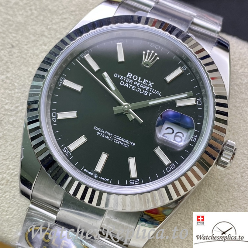 Swiss Rolex Datejust 126334 Replica Stainless steel strap 41MM - WatchesReplica.is