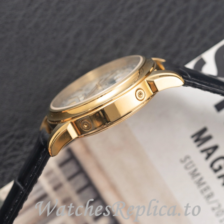 Patek Philippe Replica Complications Leather strap 41MM - WatchesReplica.is