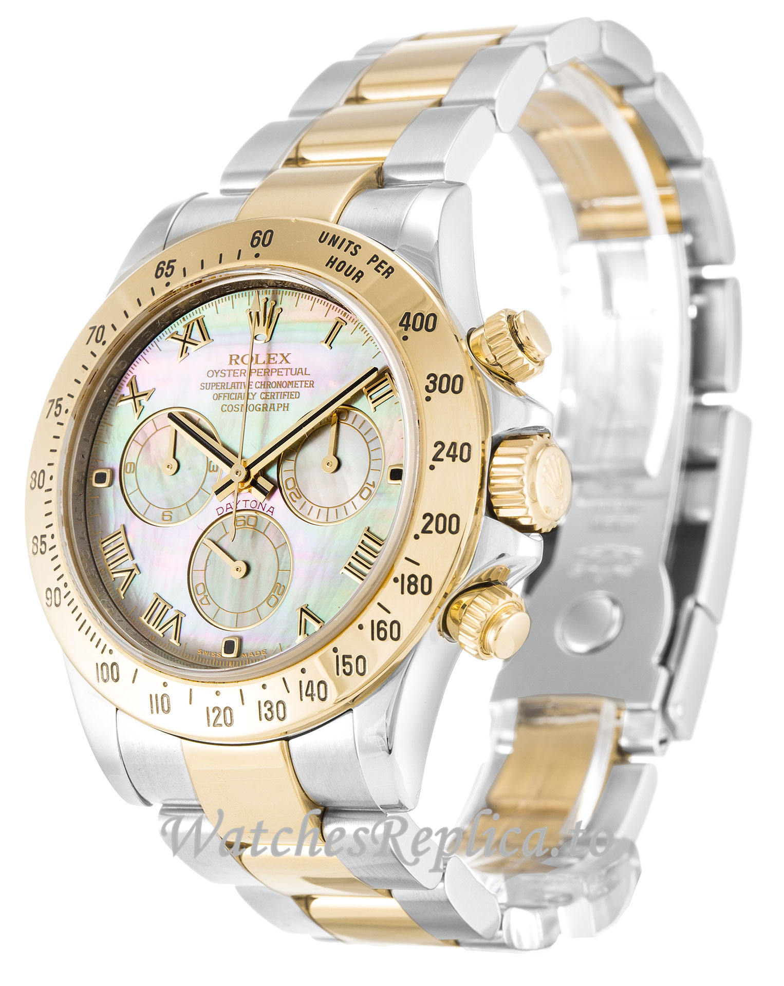 Rolex Daytona Mother of Pearl Black Dial 116523 - WatchesReplica.is