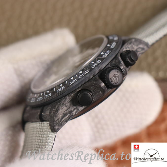 Swiss Rolex Daytona Replica Canvas strap 40MM - WatchesReplica.is