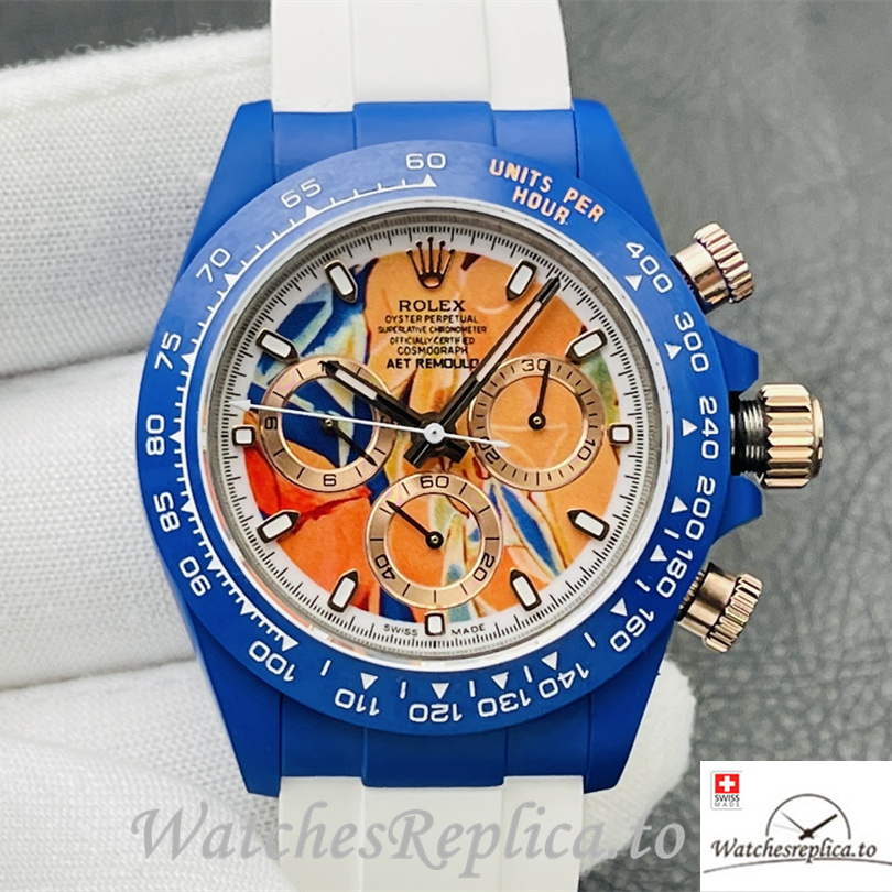Swiss Rolex Daytona Replica Rubber strap 40MM - WatchesReplica.is