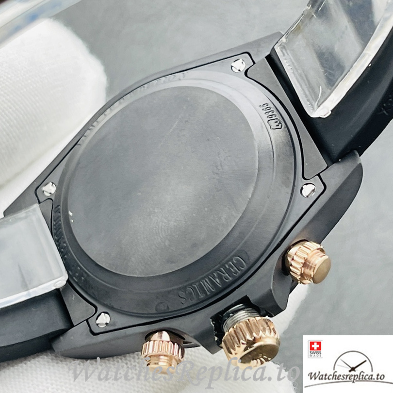 Swiss Rolex Daytona Replica Rubber strap 40MM - WatchesReplica.is