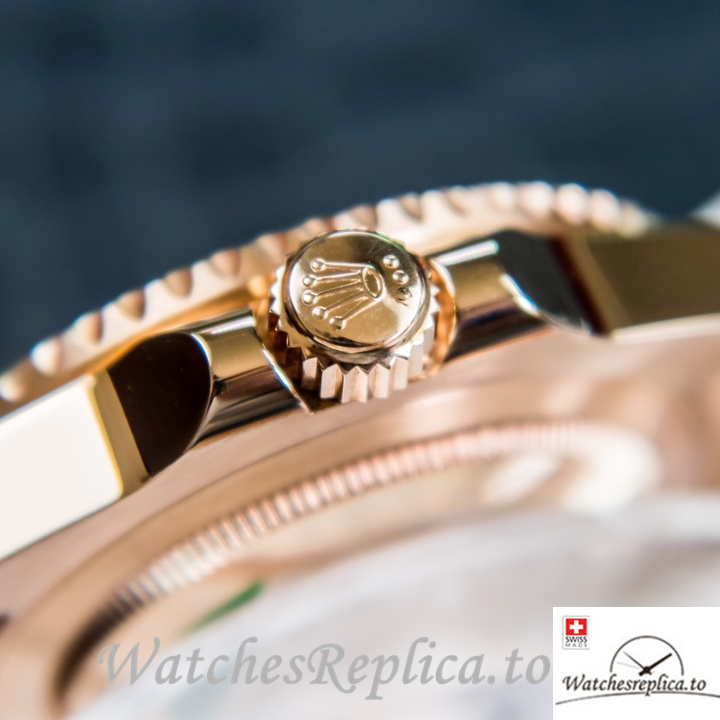 Swiss Rolex GMT-Master Replica 126716 Rose Gold strap 40MM - WatchesReplica.is