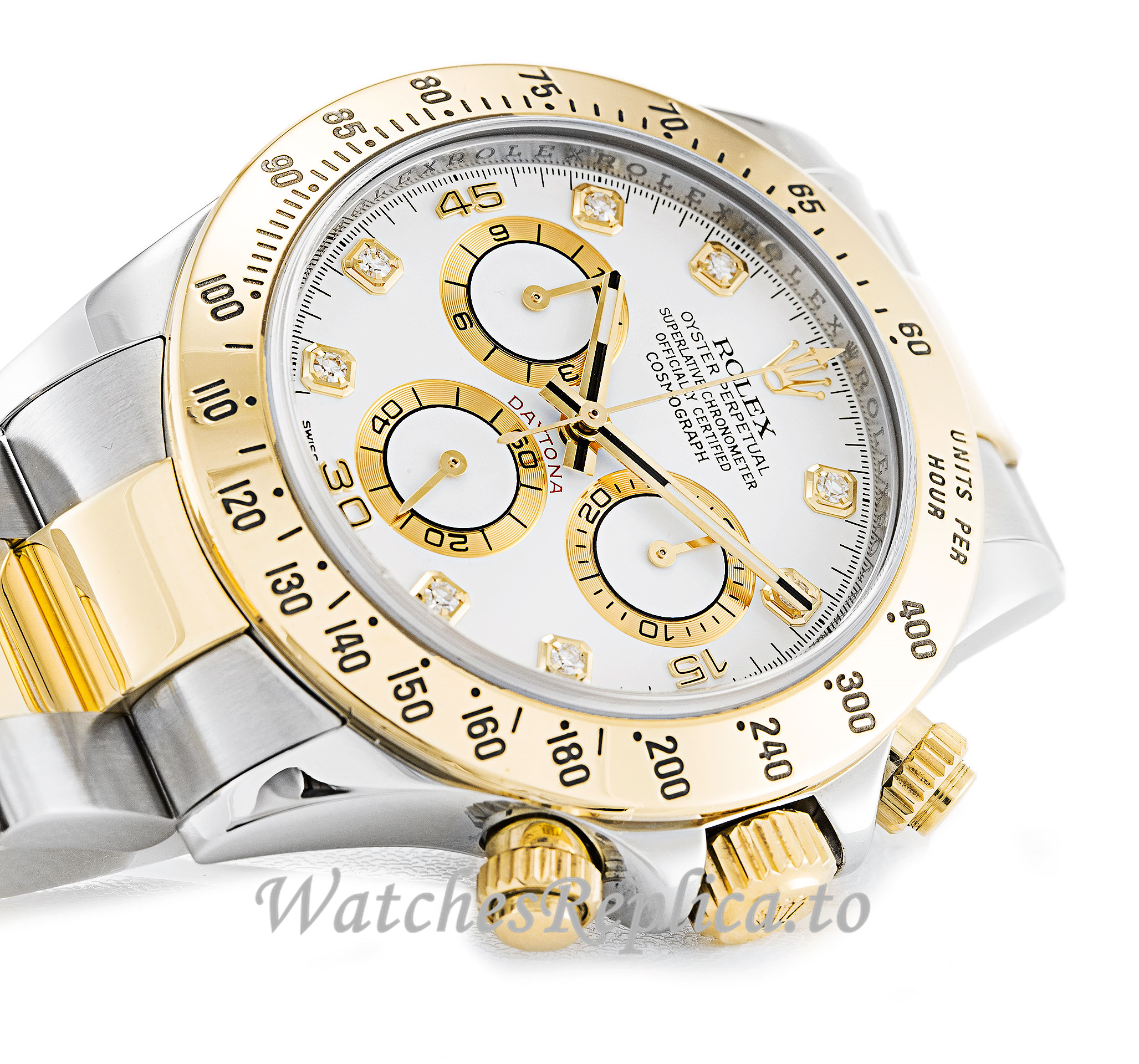 Rolex Daytona White Diamond Dial 116523 - WatchesReplica.is