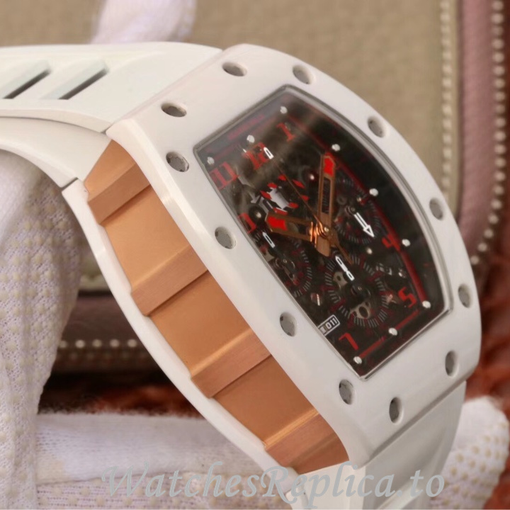 Richard Mille Replica RM011 Rubber strap 50MM - WatchesReplica.is