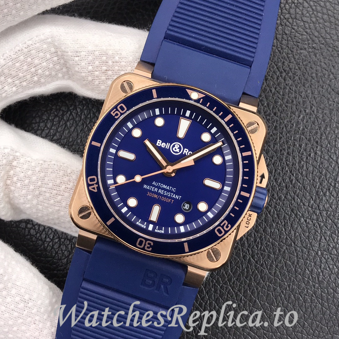 Bell Ross Replica BR 03 BR0392-CAMO-CE/SRB Rubber strap 42MM - WatchesReplica.is