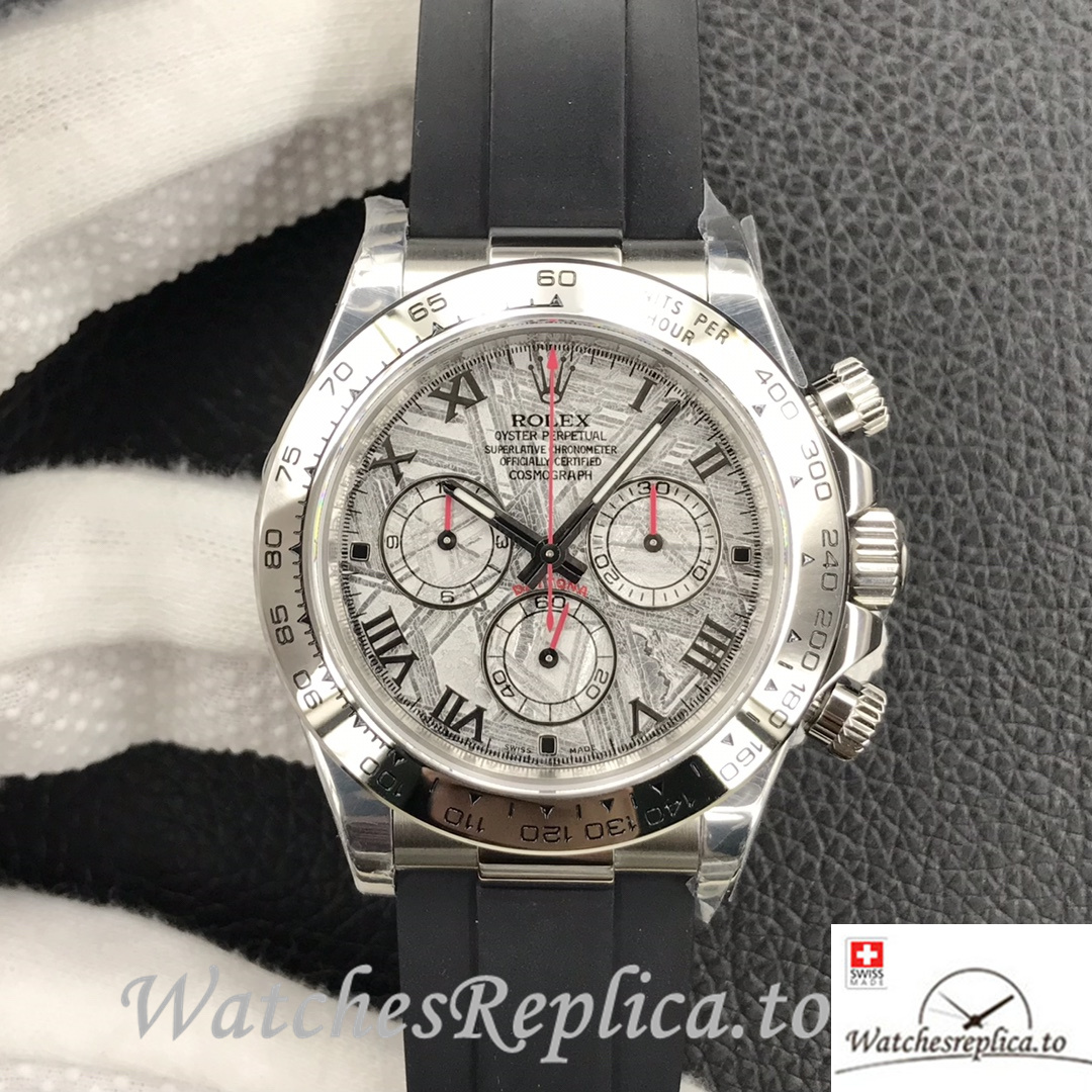 Swiss Rolex Daytona Replica 116520 Rubber strap 40MM - WatchesReplica.is