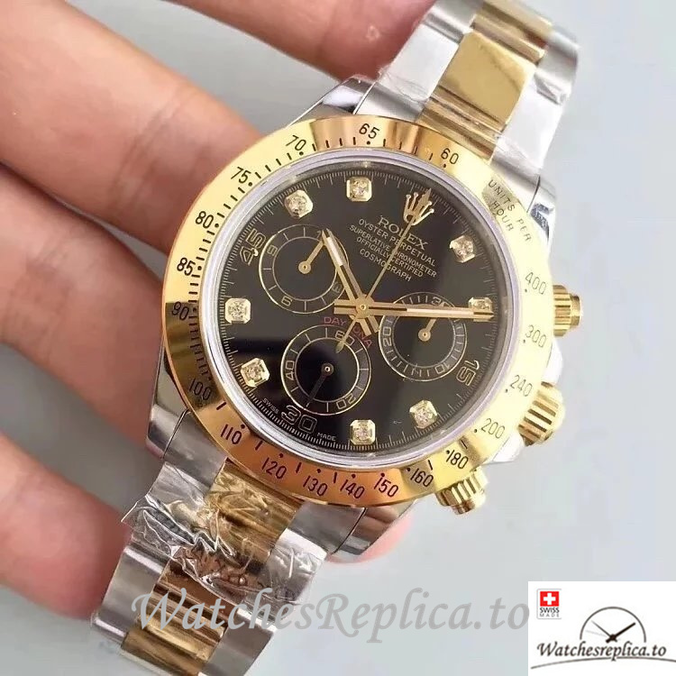 Swiss Rolex Daytona Replica 116523 Stainless steel strap 40MM - WatchesReplica.is